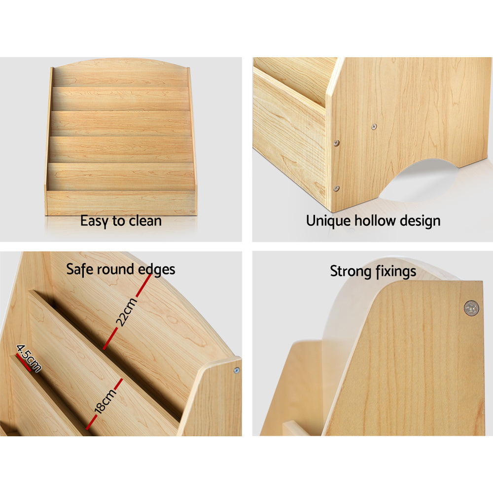 Artiss 5 Tier Kids Bookshelf - Wooden