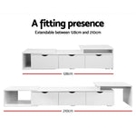 Artiss Lowline TV Entertainment Cabinet - White