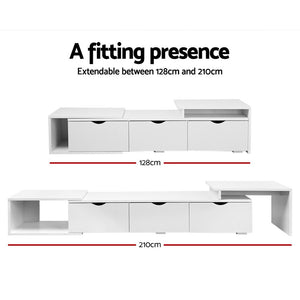 Artiss Lowline TV Entertainment Cabinet - White