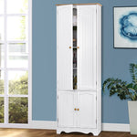 Artiss 6 Tier Wooden Kitchen Pantry Cabinet - White