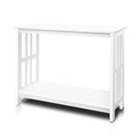 Artiss Console Table Hallway White Sideboard Desk Hall Entry Display Shelf Stand White