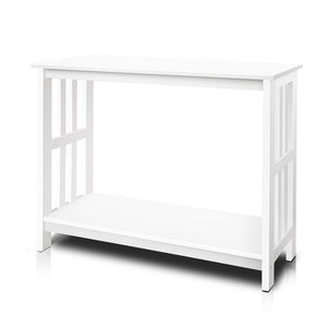 Artiss Console Table Hallway White Sideboard Desk Hall Entry Display Shelf Stand White