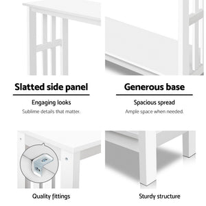 Artiss Console Table Hallway White Sideboard Desk Hall Entry Display Shelf Stand White