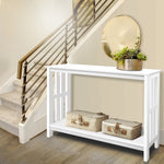 Artiss Console Table Hallway White Sideboard Desk Hall Entry Display Shelf Stand White