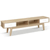 Artiss TV Stand Entertainment Unit Cabinet Storage Scandinavian 180cm Oak