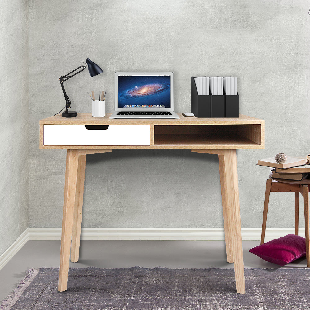 Artiss 2 Drawer Wood Computer Desk 