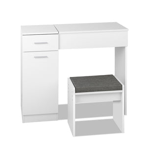 Dressing Table with Mirror - White