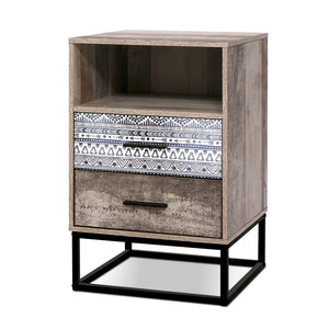 Artiss Bedside Tables Drawers Side Table Wood Nightstand Storage Cabinet Unit