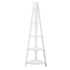 Artiss 5 Tier Corner Ladder Bookshelf - White