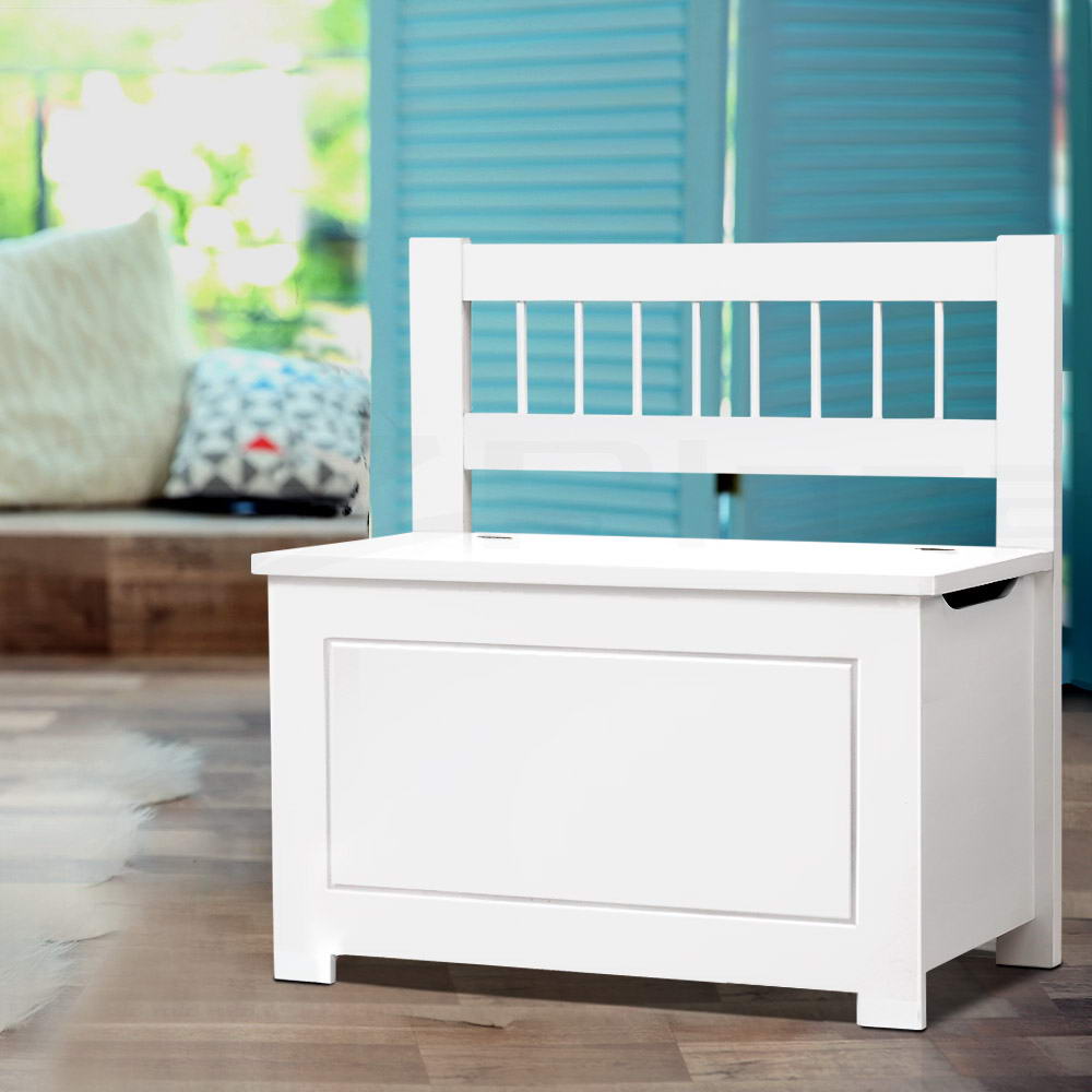 Artiss Kids Toy Box Storage Cabinet - White