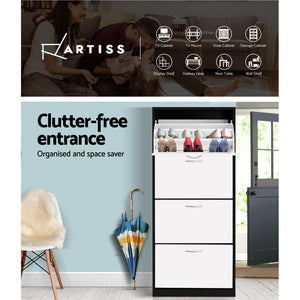 Artiss Wooden Shoe Cabinet