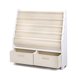 Artiss 4 Tier Wooden Kids Bookshelf - White