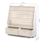 Artiss 4 Tier Wooden Kids Bookshelf - White