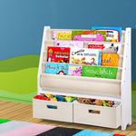 Artiss 4 Tier Wooden Kids Bookshelf - White
