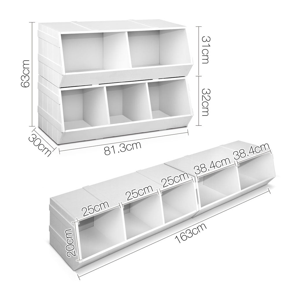 Artiss Kids Toy Storage Box - White