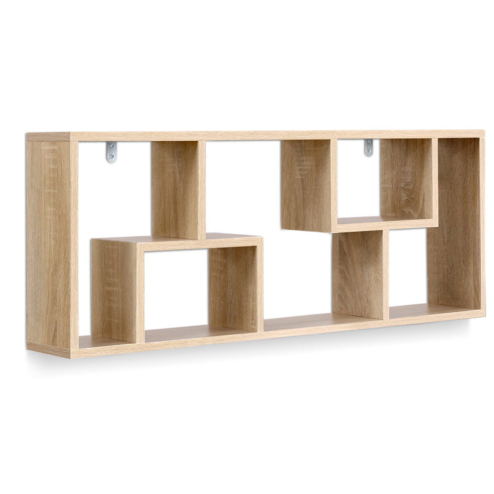 Artiss Floating Wall Shelf DIY Mount Storage Display Rack Bookcase Oak