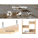 Artiss Floating Wall Shelf DIY Mount Storage Display Rack Bookcase Oak