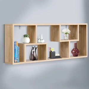 Artiss Floating Wall Shelf DIY Mount Storage Display Rack Bookcase Oak