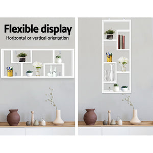 Artiss Floating Wall Shelf DIY Mount Storage Display Rack Bookcase White
