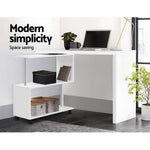 Artiss Office Computer Desk Corner Study Table Workstation Bookcase Swivel