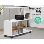 Artiss Office Computer Desk Corner Study Table Workstation Bookcase Swivel