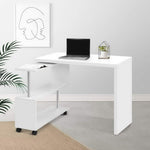 Artiss Office Computer Desk Corner Study Table Workstation Bookcase Swivel