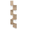 Artiss 5 Tier Corner Wall Floating Shelf Mount Display Bookshelf Rack Oak