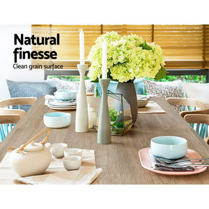 Artiss Wooden Dining Table NATU 120cm 4 Seater Kitchen Rectangular Modern Oak