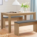 Artiss Wooden Dining Table NATU 120cm 4 Seater Kitchen Rectangular Modern Oak