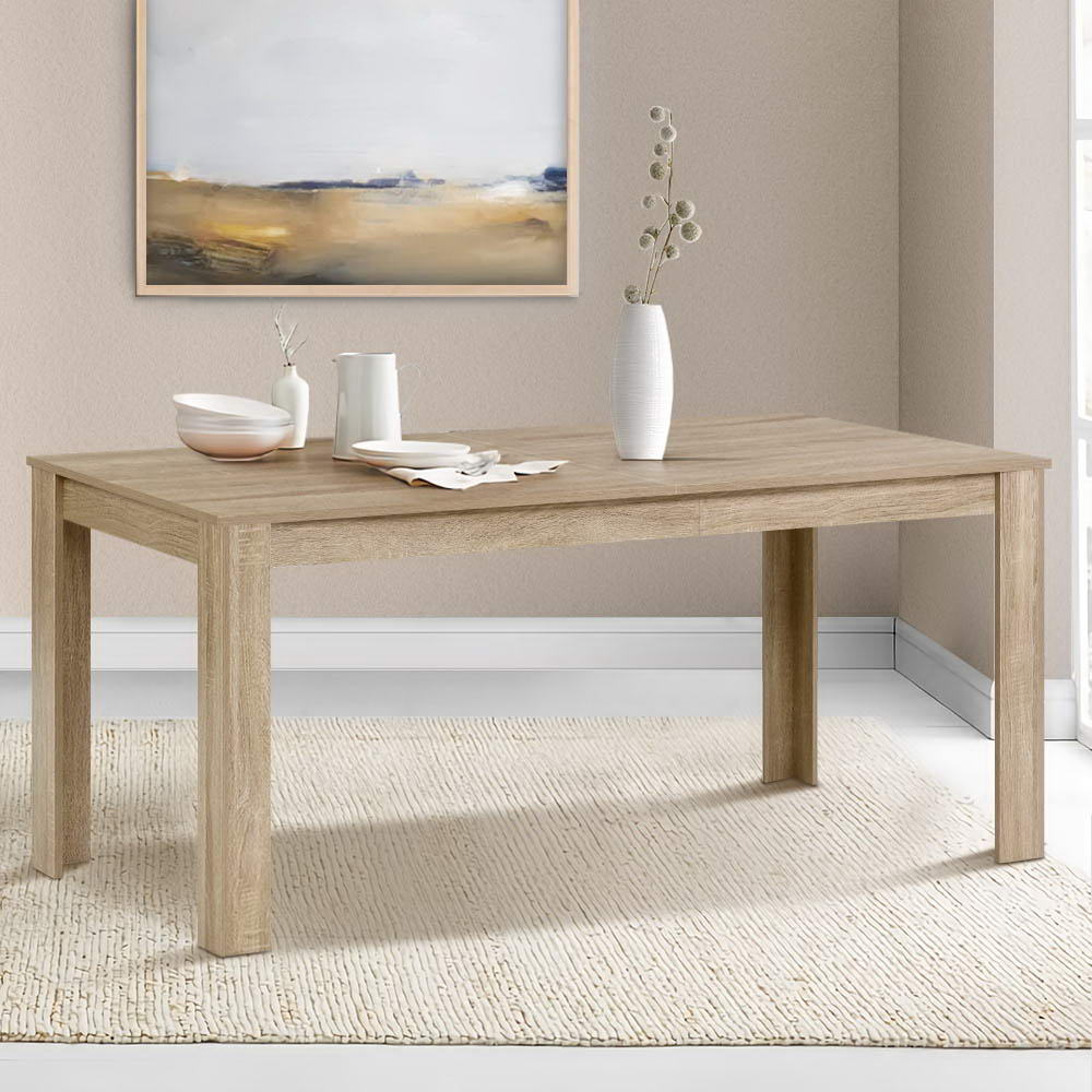 Artiss Dining Table 6-8 Seater Wooden Kitchen Tables Oak 160cm Cafe Restaurant