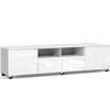 Artiss TV Cabinet Entertainment Unit Stand High Gloss Furniture 205cm White