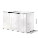 Artiss Baby Toy Box Nursery Wood Storage Chest Organizer - White