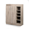 Artiss 2 Doors Shoe Cabinet Storage Cupboard - Wood