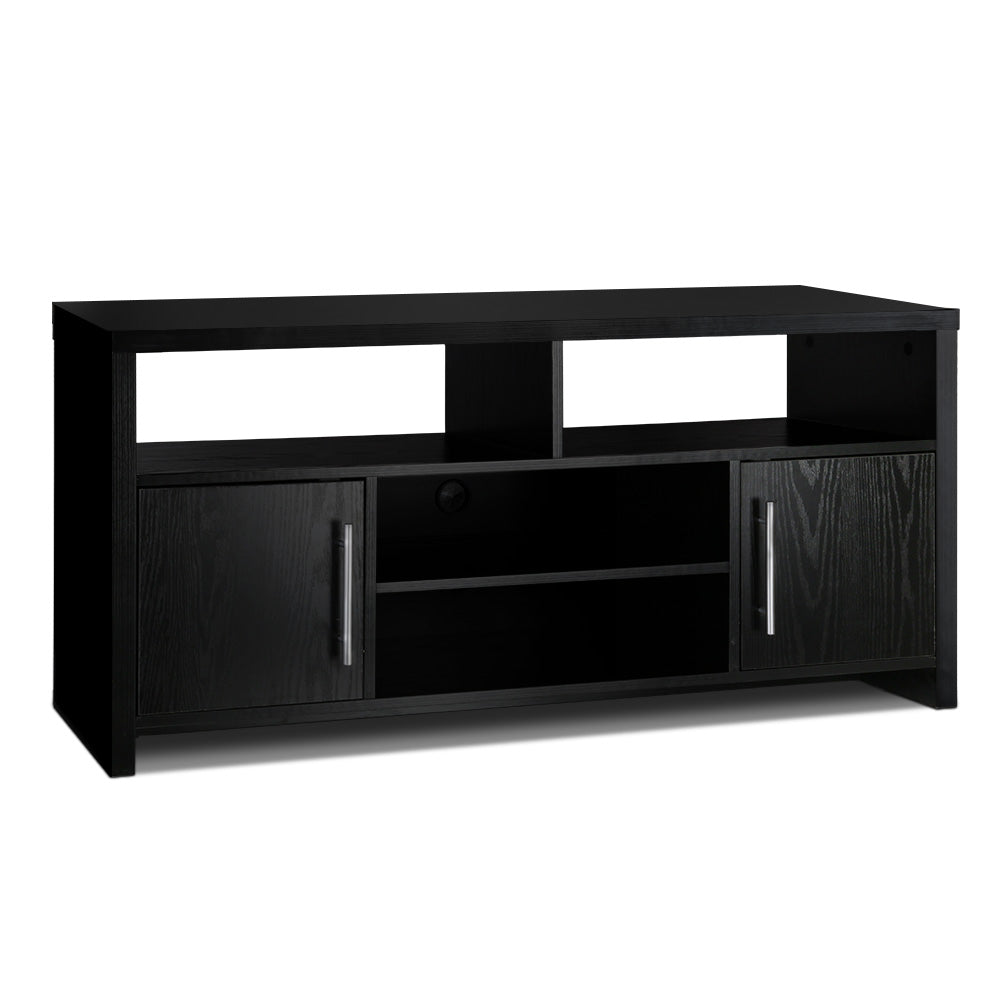 Artiss Entertainment Unit with Cabinets - Black