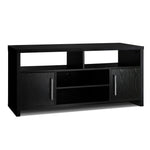 Artiss Entertainment Unit with Cabinets - Black