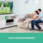 Artiss Entertainment Unit with Cabinets - White