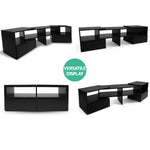 Artiss Entertainment Unit with Cabinets - Black