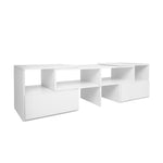 Artiss Entertainment Unit with Cabinets - White