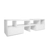 Artiss Entertainment Unit with Cabinets - White
