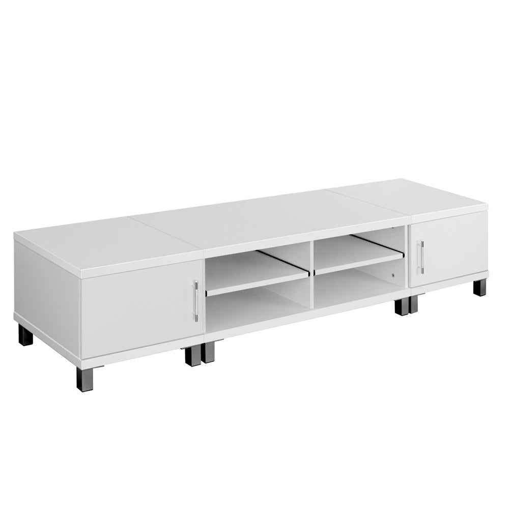 Artiss Entertainment Unit with Cabinets - White