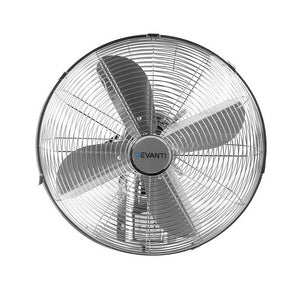 Devanti 40cm 16" Wall Mountable Fan - Silver