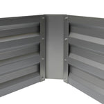 Green Fingers Set of 2 120 x 90cm Raised Garden Bed - Aluminium Grey