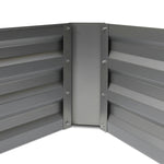 Green Fingers Set of 2 210cm x 90cm Raised Garden Bed - Aluminium Grey