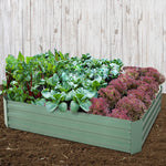 Green Fingers Set of 2 120 x 90cm Raised Garden Bed - Green