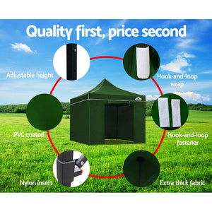 Instahut 3x3m Outdoor Gazebo - Green