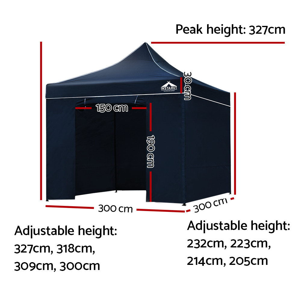 Instahut 3x3m Outdoor Gazebo - Navy