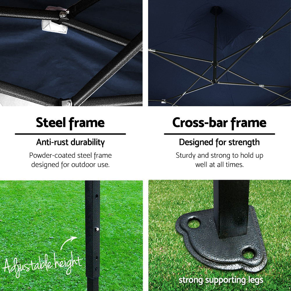 Instahut 3x3m Outdoor Gazebo - Navy