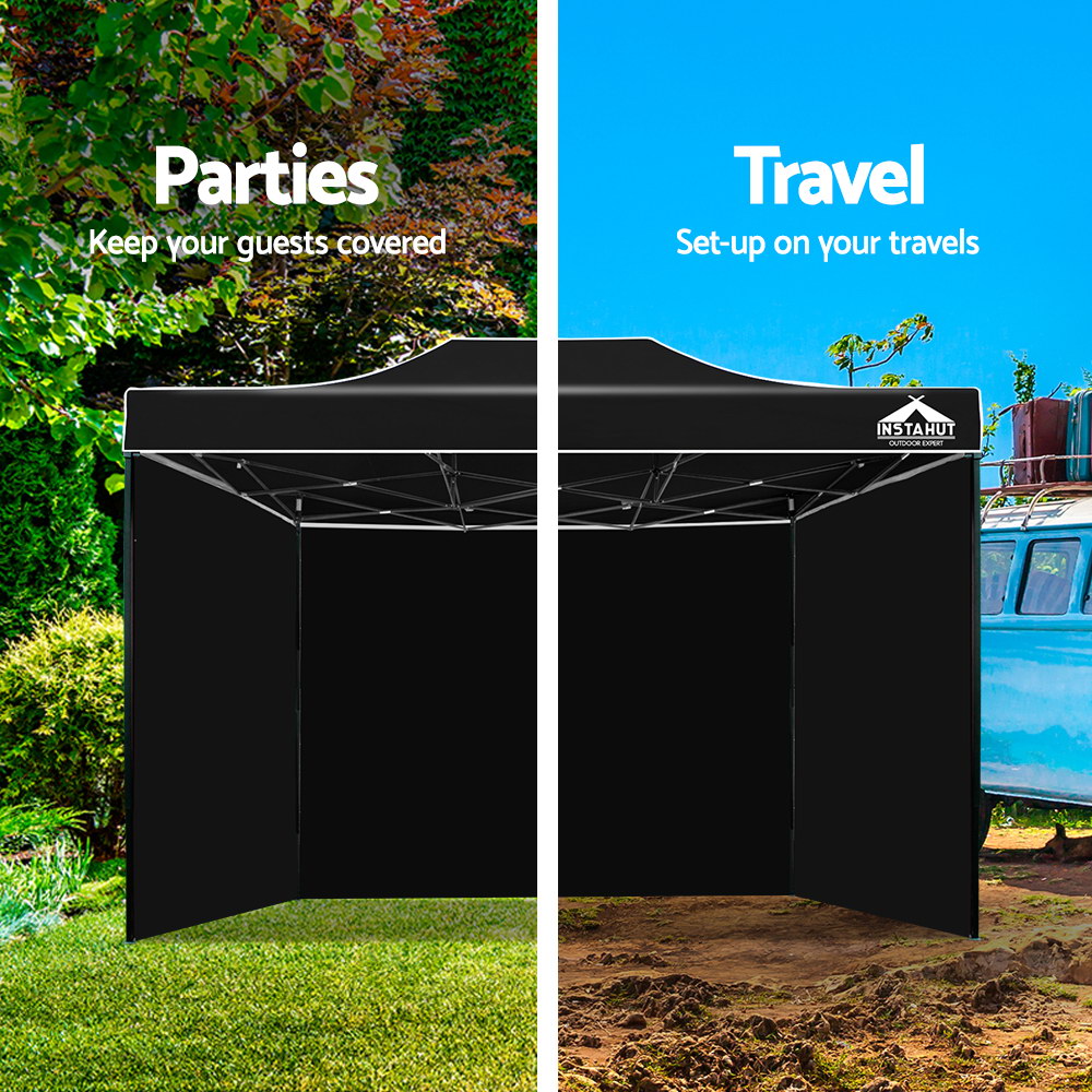 Instahut 3x4.5m Outdoor Gazebo - Black