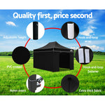 Instahut 3x4.5m Outdoor Gazebo - Black