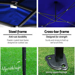 Instahut 3x4.5m Outdoor Gazebo - Blue